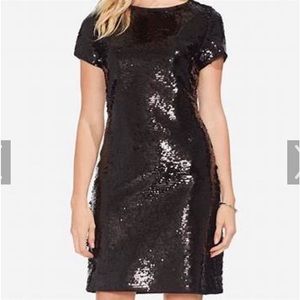 Vince Camuto, Black Sequence Dress